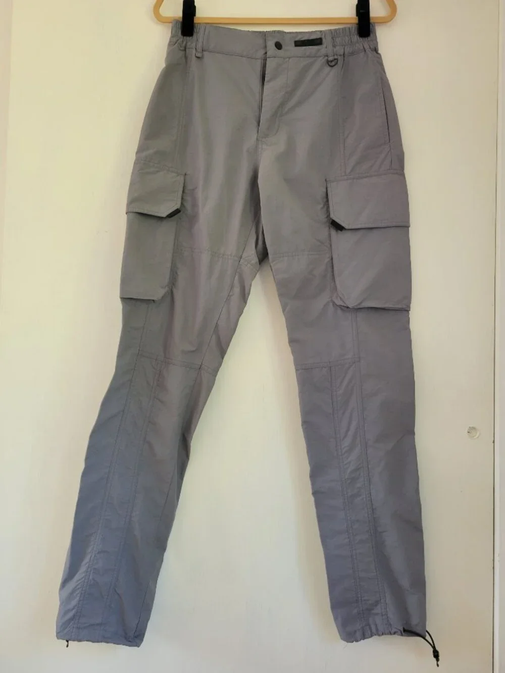 Blacktailor N1 Relaxed Cargo Pants Gray 100% Nylon Streetwear Gorpcore Sz 30